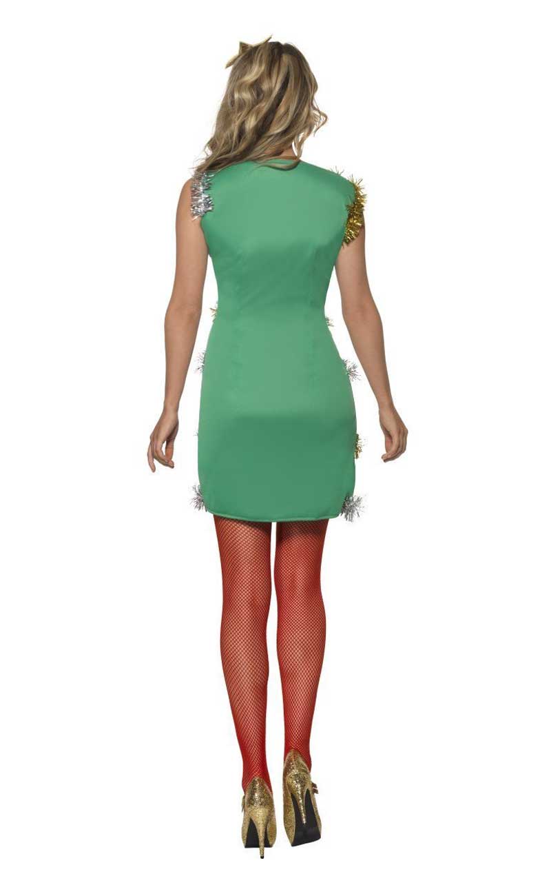 Womens Tinsel Christmas Tree Costume