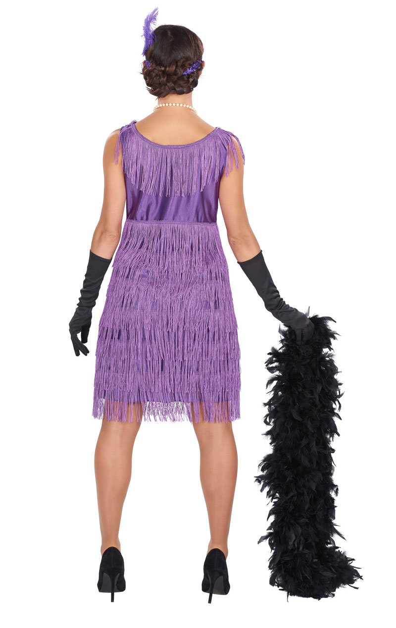 1920s Purple Flapper Costume - Joke.co.uk
