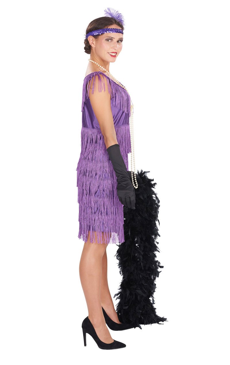 1920s Purple Flapper Costume - Joke.co.uk