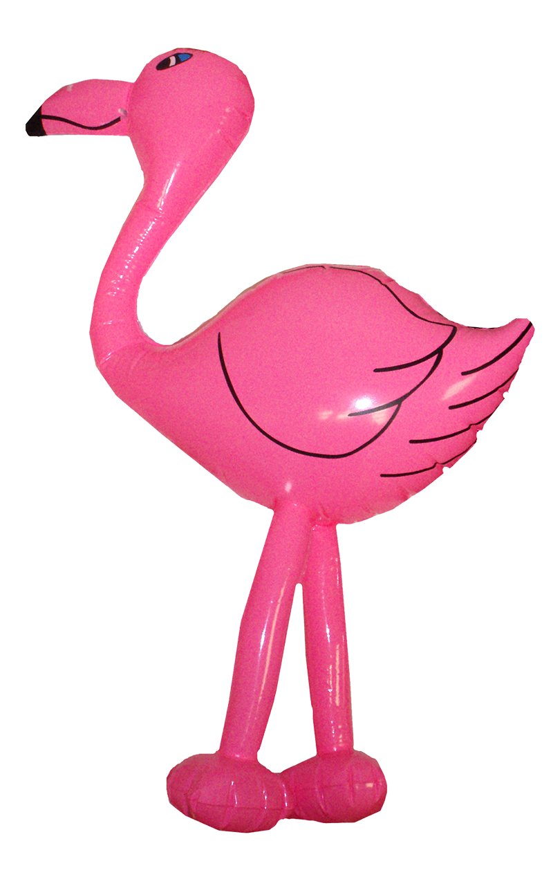 64cm Inflatable Flamingo Decoration - Joke.co.uk