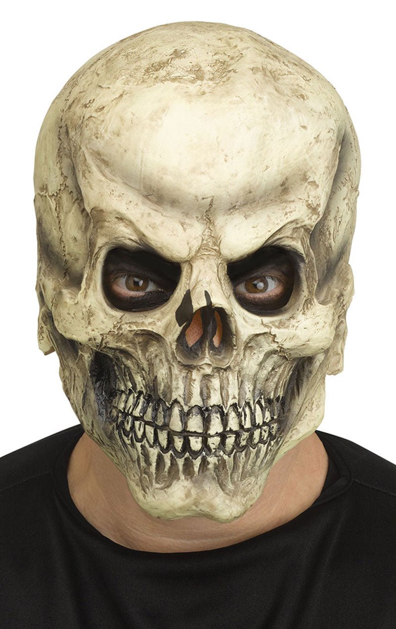 Adult Brown Skull Halloween Mask - Joke.co.uk
