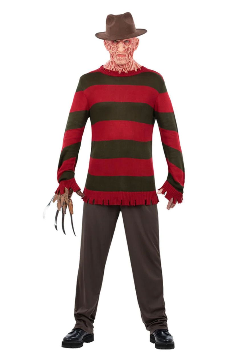 Adult Freddy Krueger Halloween Jumper - Joke.co.uk