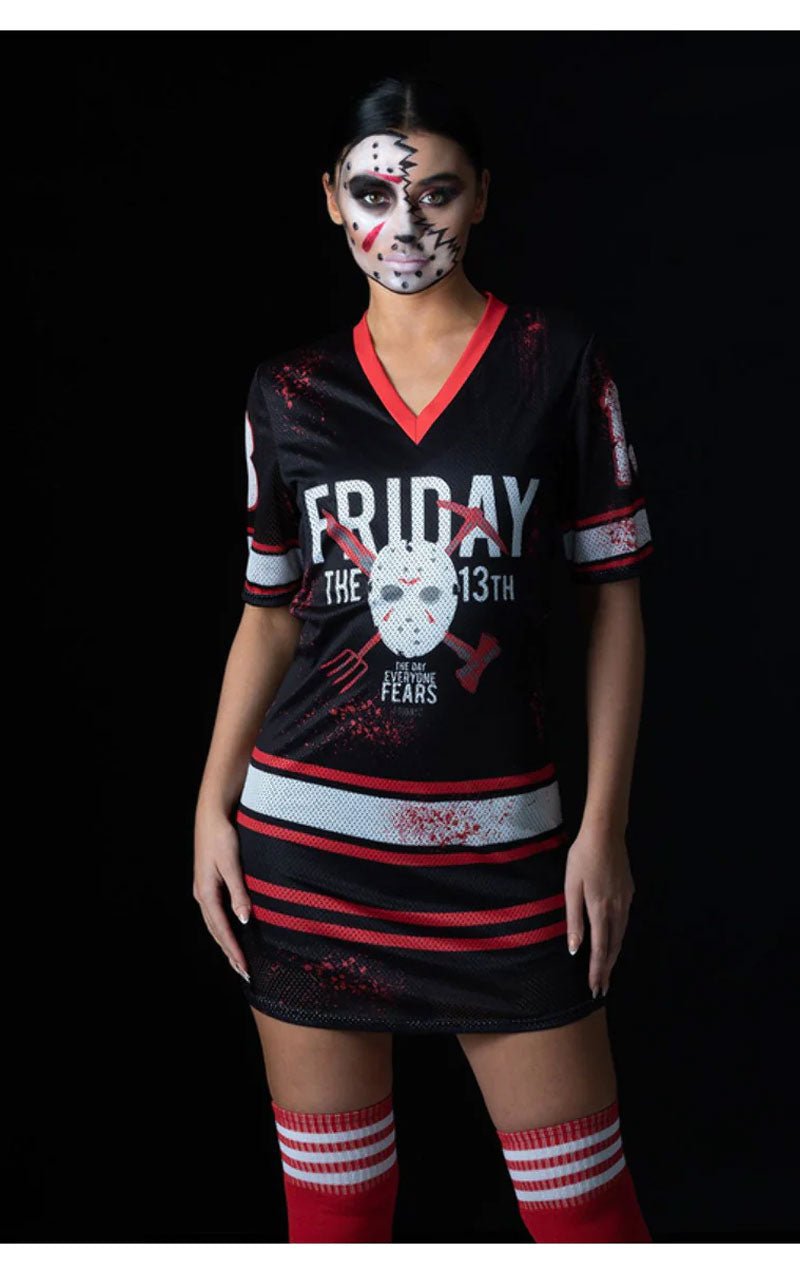 Adult Friday 13th Jason Voorhees Hockey Dress - Joke.co.uk