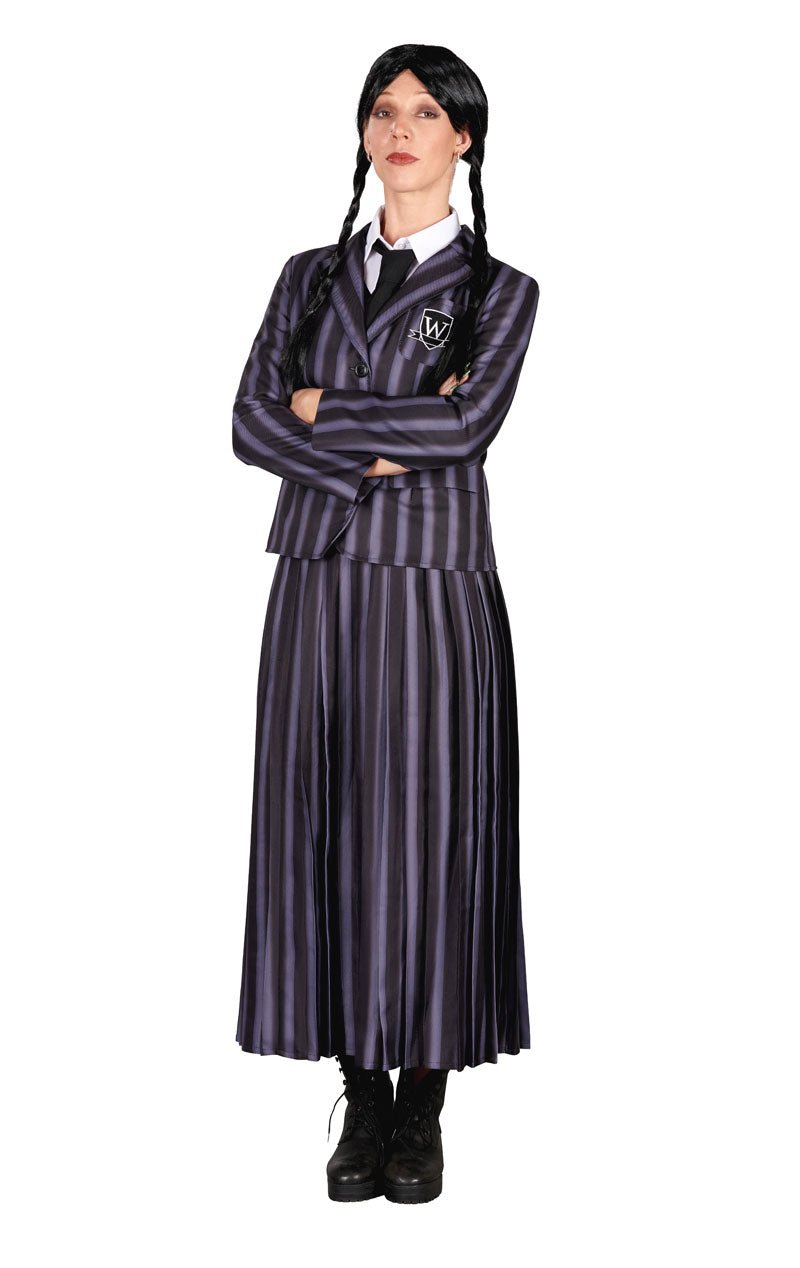 Adult Gothic Girl Uniform Costume - Joke.co.uk