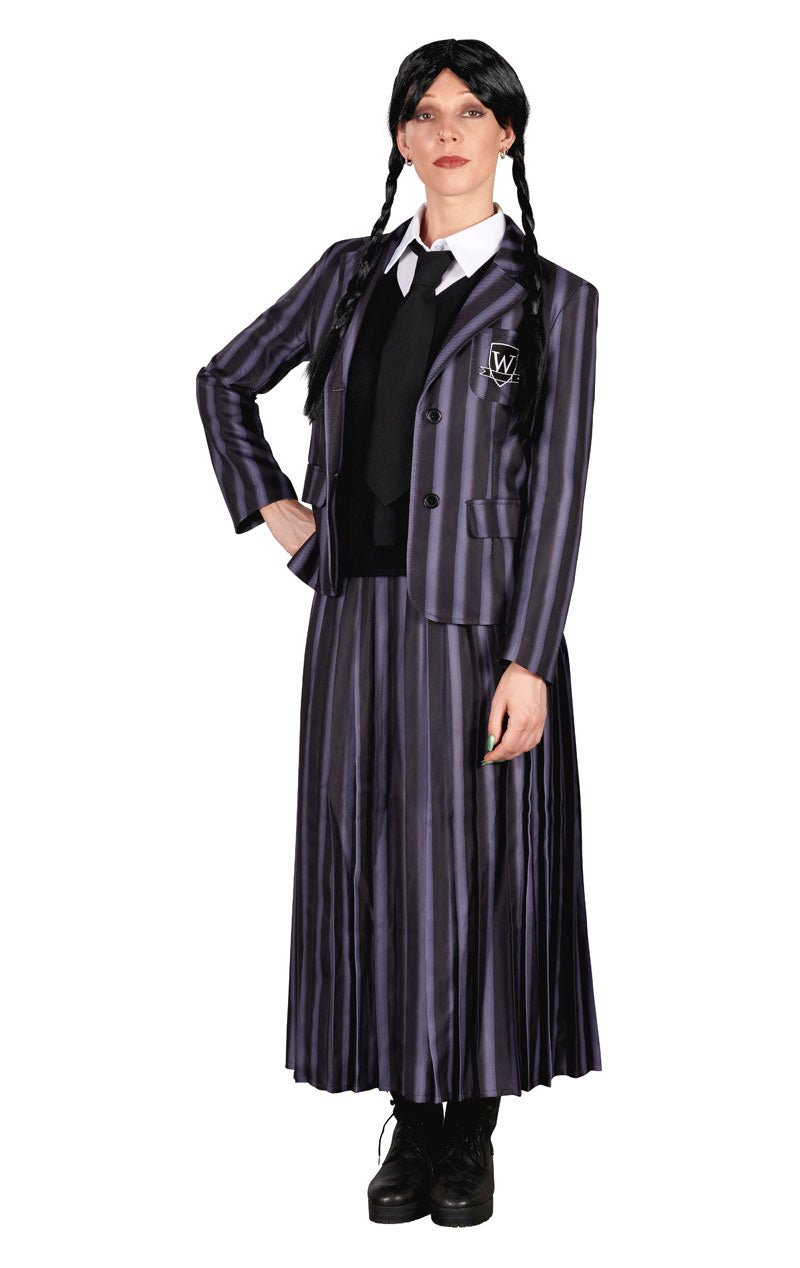 Adult Gothic Girl Uniform Costume - Joke.co.uk