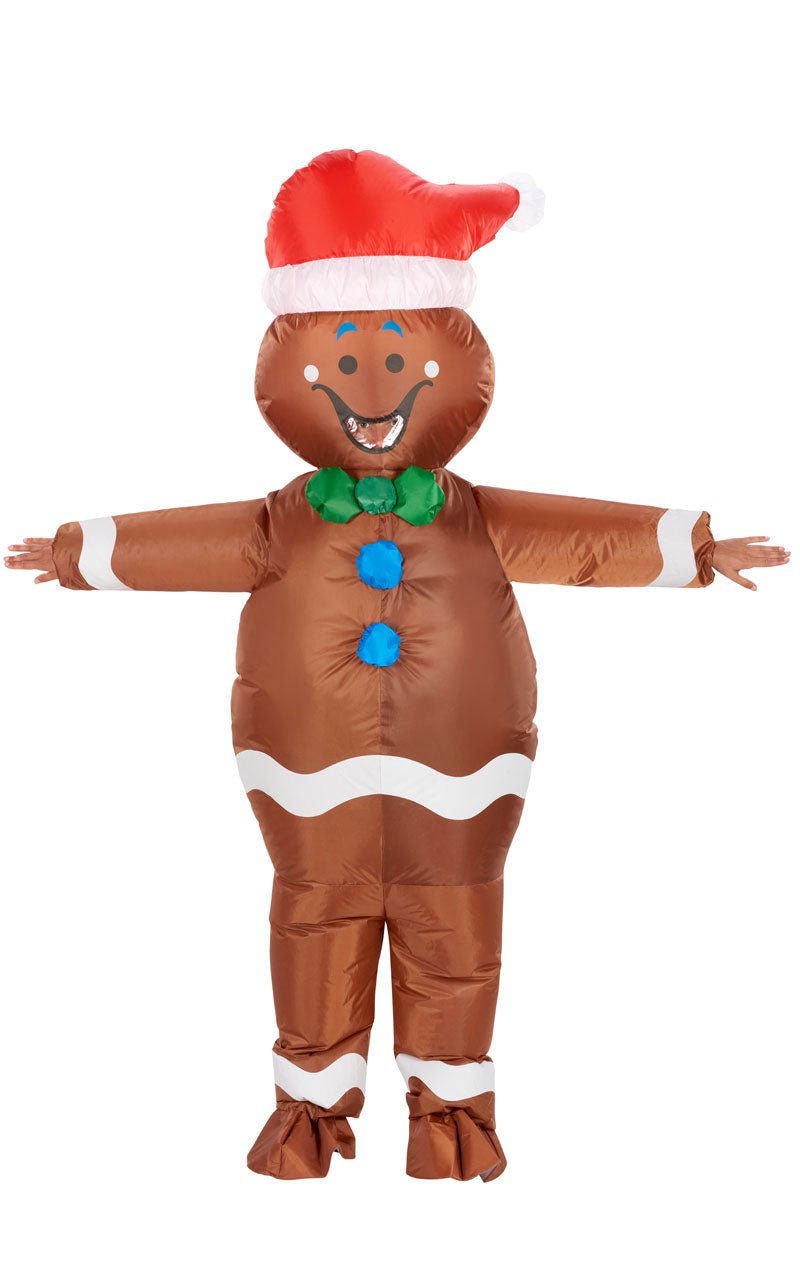 Adult Inflatable Gingerbread Man Costume - Joke.co.uk