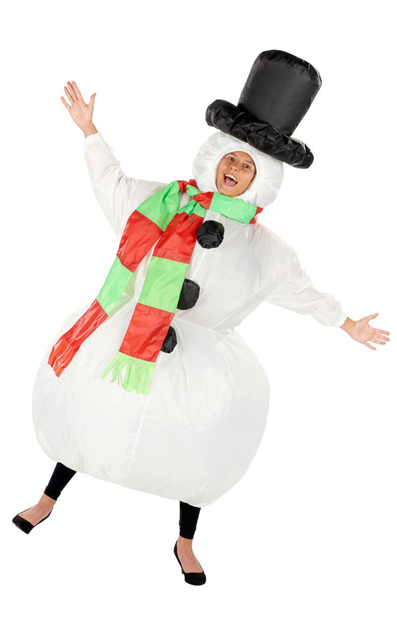 Adult Inflatable Snowman Costume - Joke.co.uk