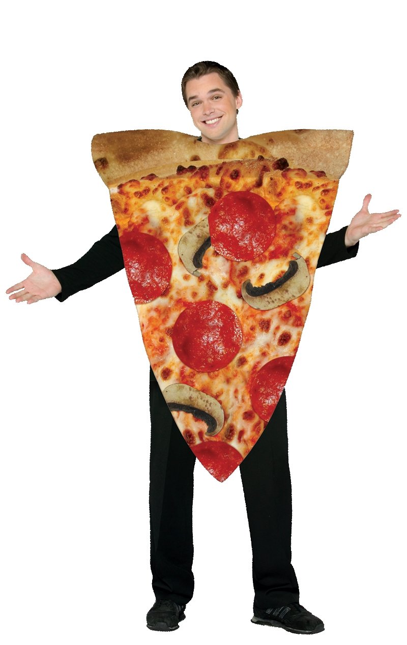 Adult Pepperoni Pizza Slice Costume - Joke.co.uk