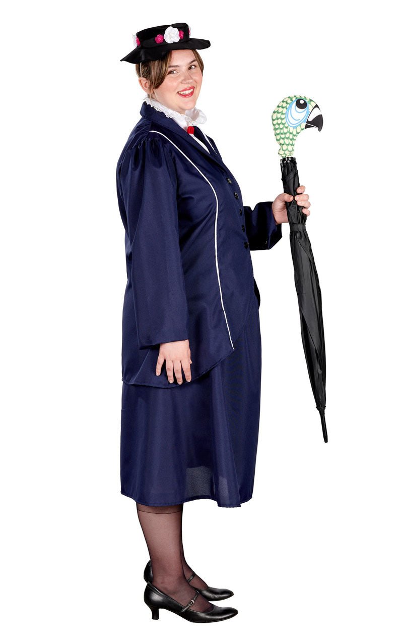 Adult Plus Size Magical Nanny Costume - Joke.co.uk