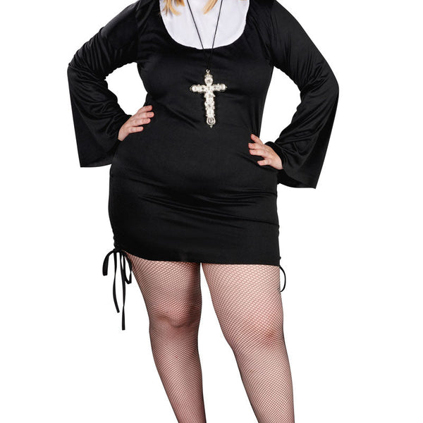 Adult Plus Size Sexy Nun Costume joke