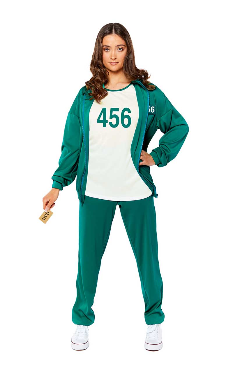 Adult Squid Game Player 456 Costume - Joke.co.uk