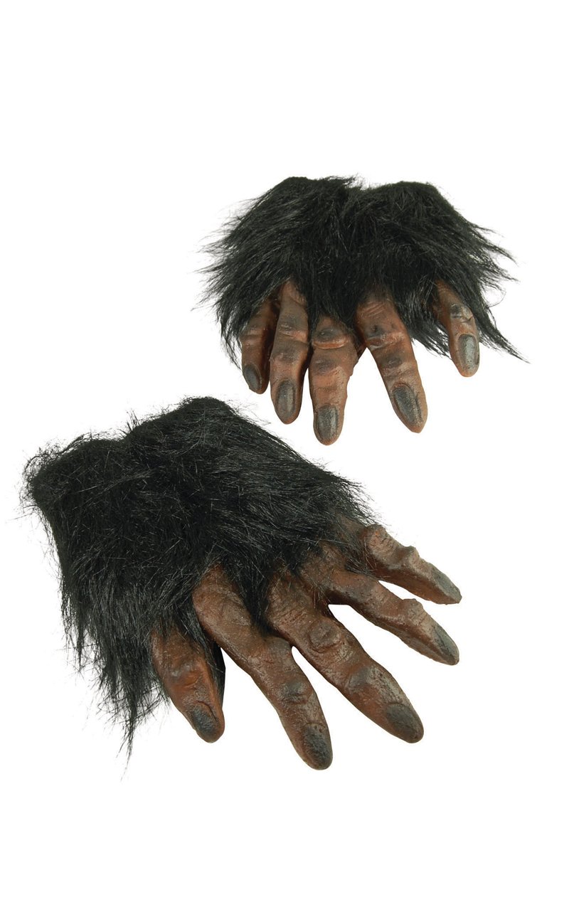 Black Werewolf Hand Gloves - Joke.co.uk