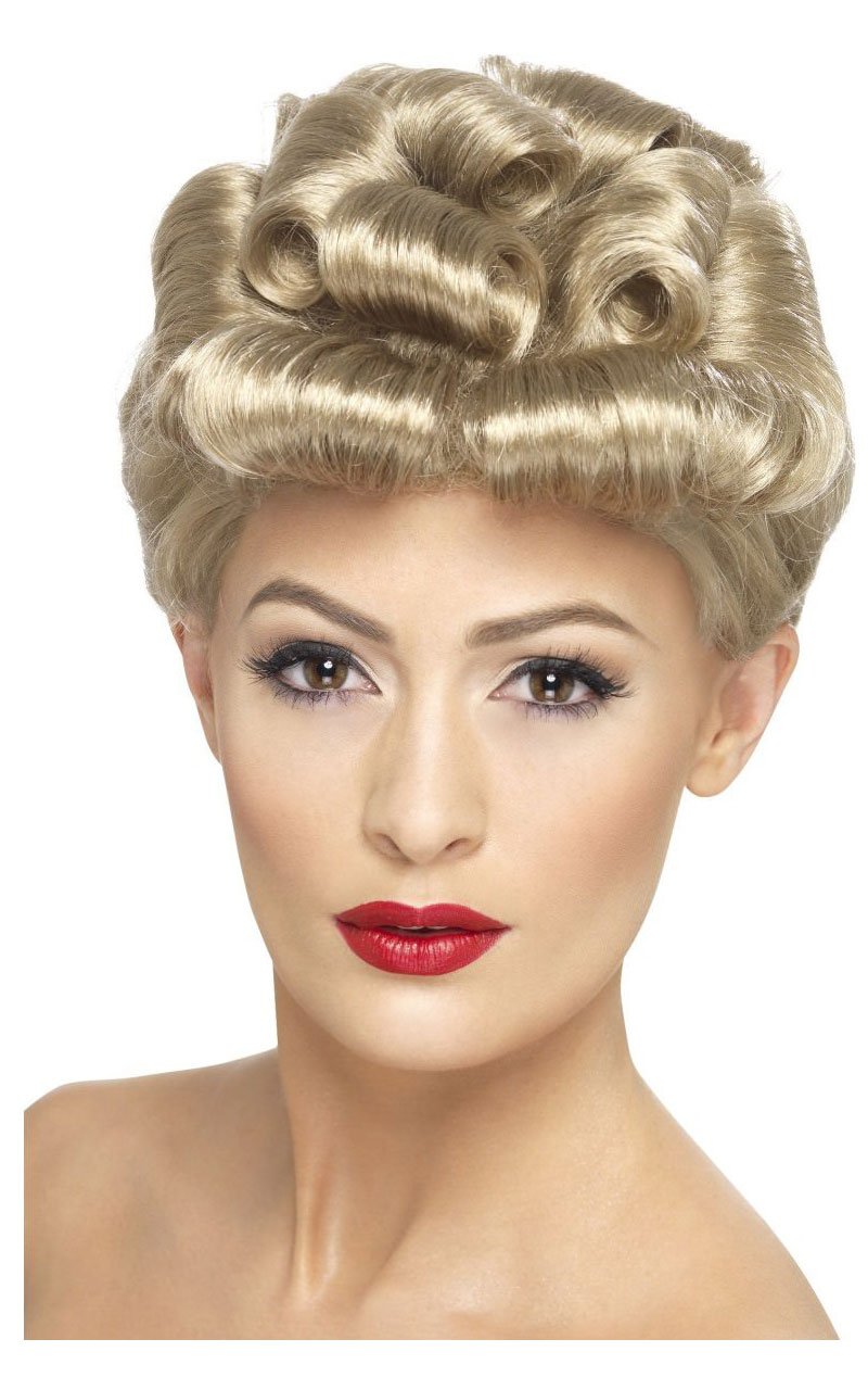 Blonde 40s Wig - Joke.co.uk