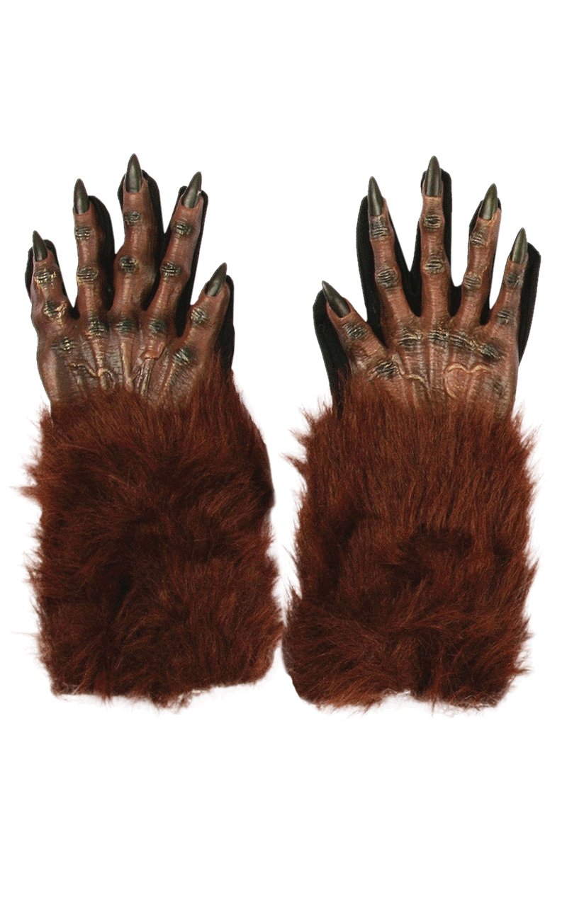 Brown Werewolf Gloves - Joke.co.uk