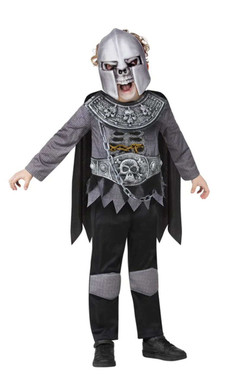 Childrens Deluxe Skeleton Knight Costume - Joke.co.uk