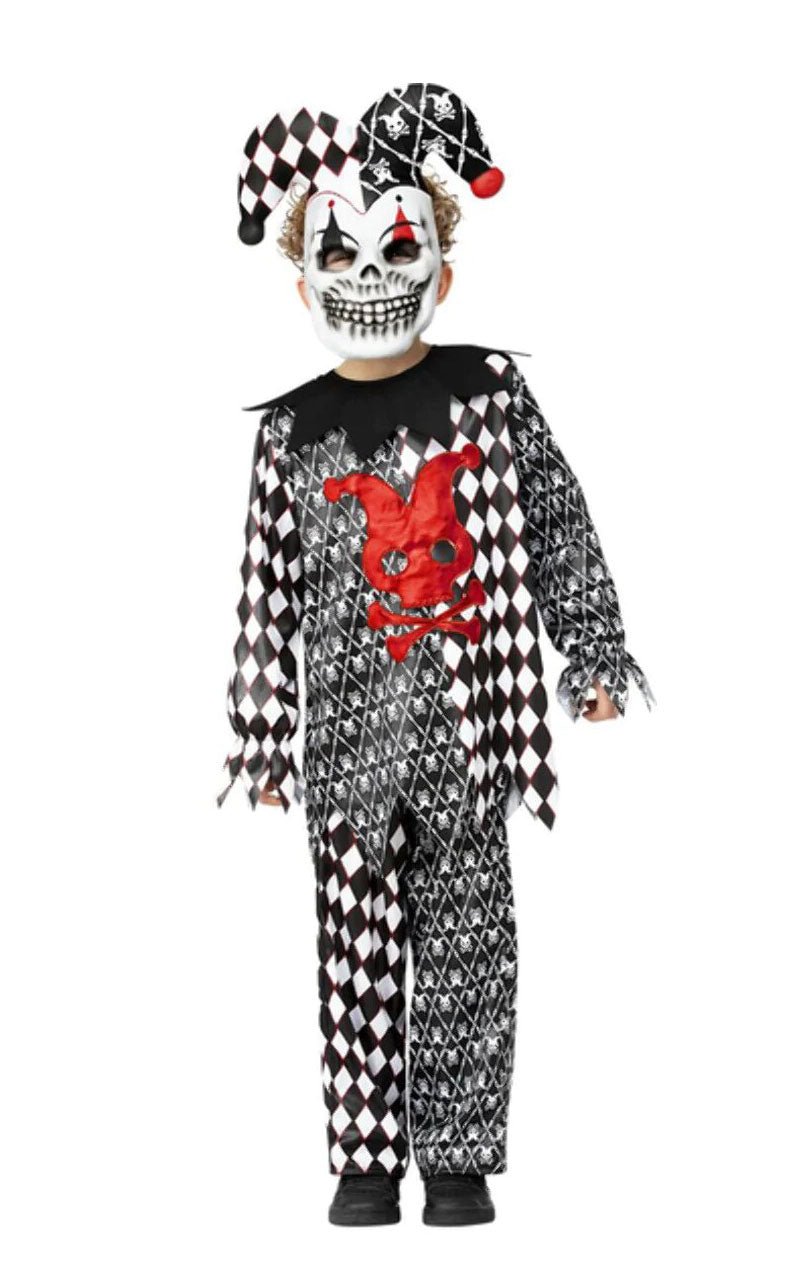 Childrens Evil Jester Costume - Joke.co.uk
