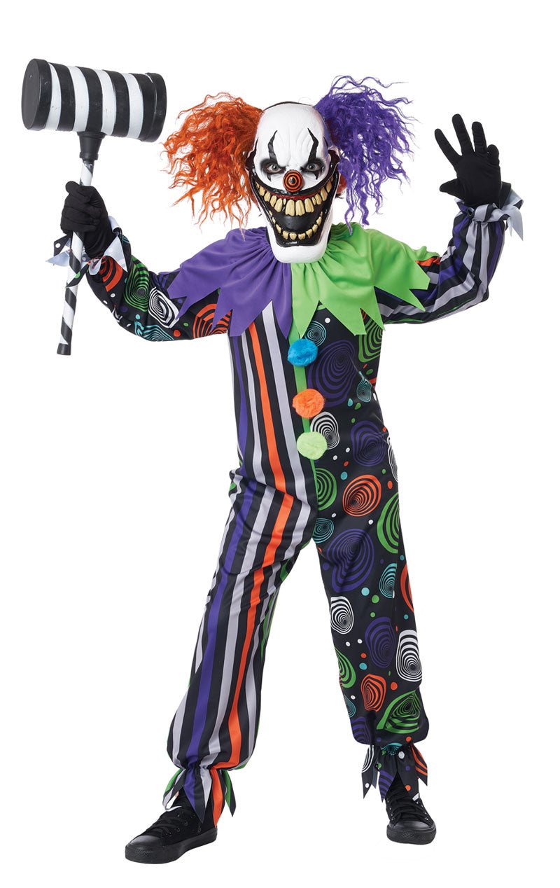 Childrens Funhouse Fiend Clown Costume - Joke.co.uk