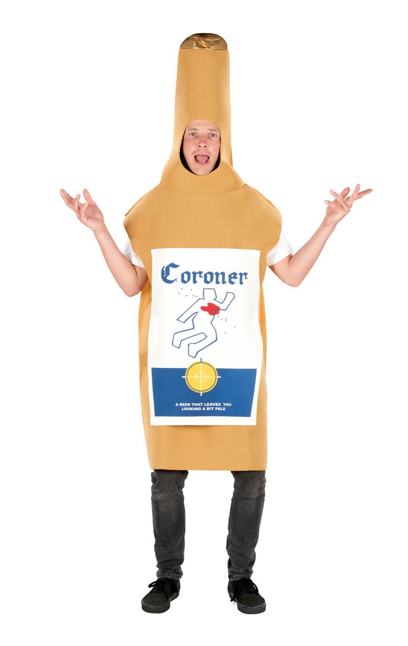 Coroner Beer Bottle Costume - Joke.co.uk