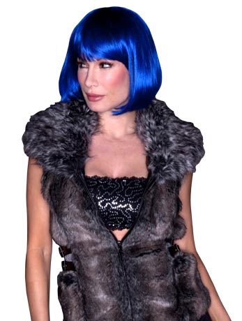 Dark Blue Cindy Wig Accessory - Joke.co.uk