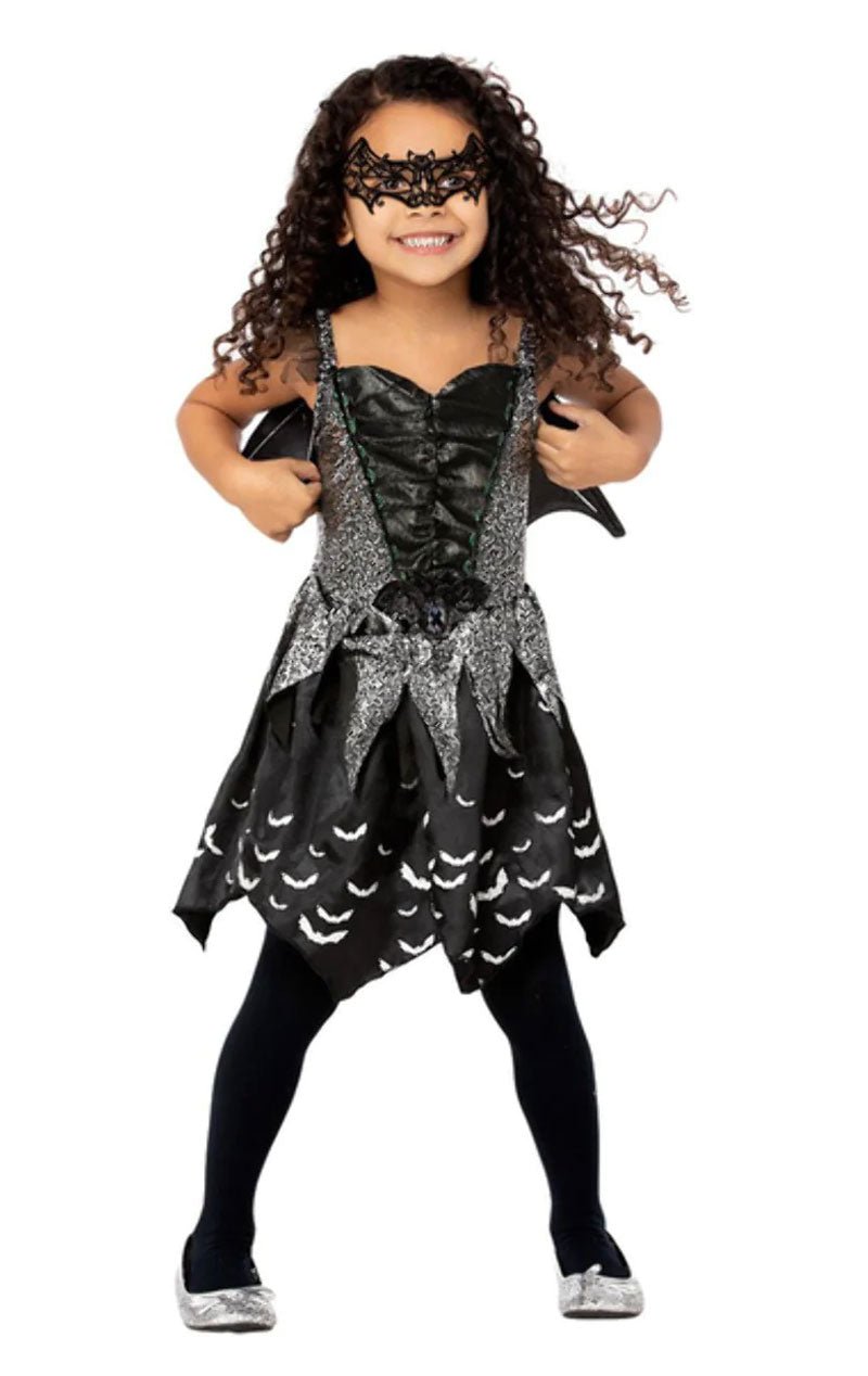 Girls Dark Bat Fairy Halloween Costume - Joke.co.uk
