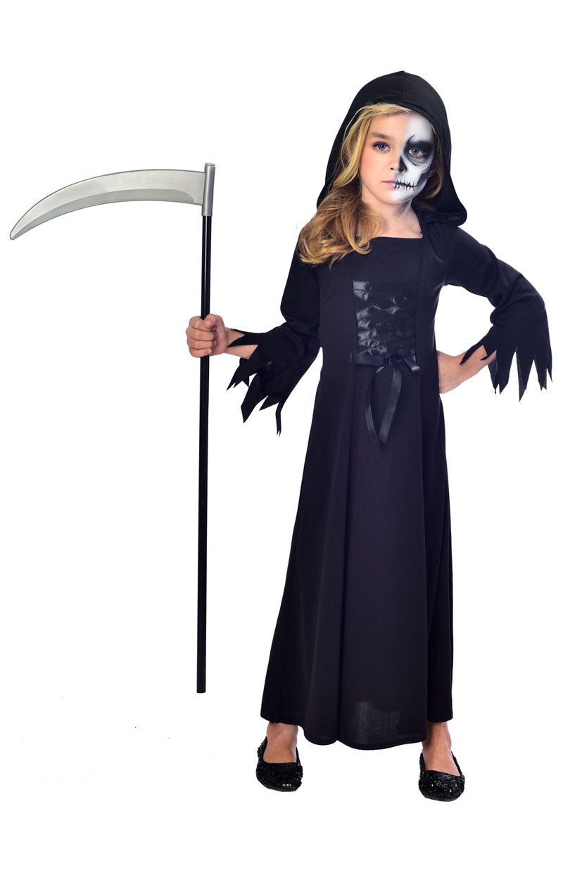 Girls Grim Reaper Halloween Costume - Joke.co.uk