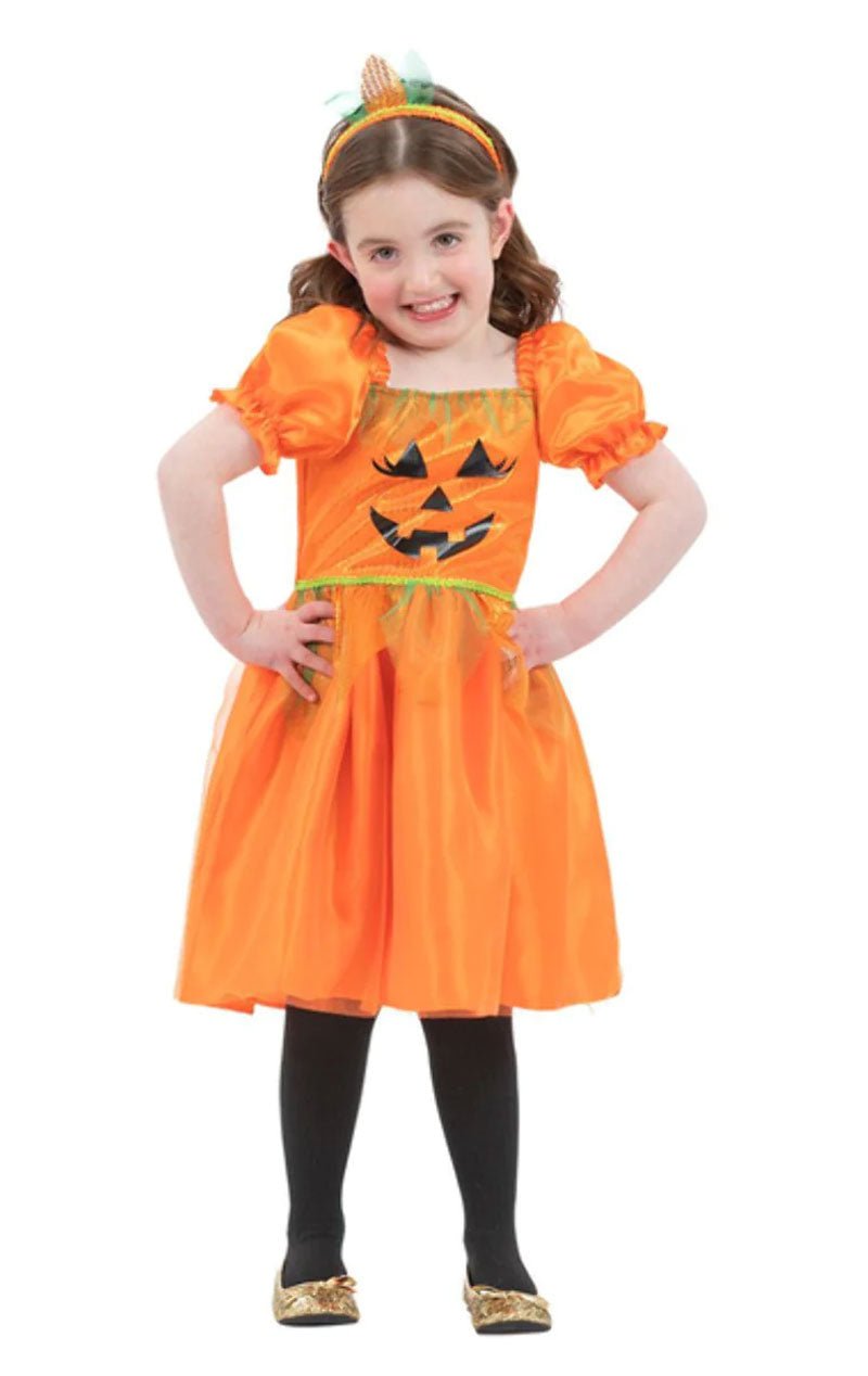 Girls Pumpkin Halloween Costume - Joke.co.uk