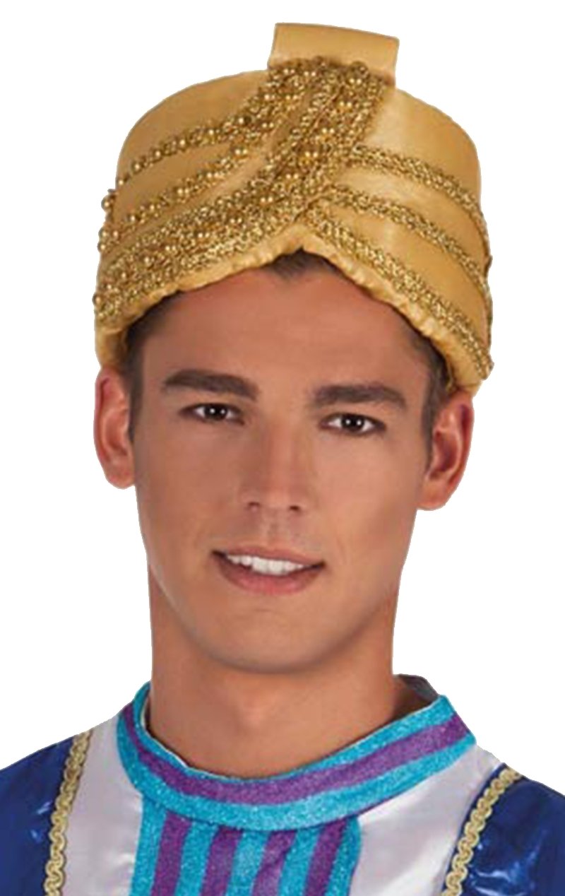 Golden Turban Accessory - Joke.co.uk