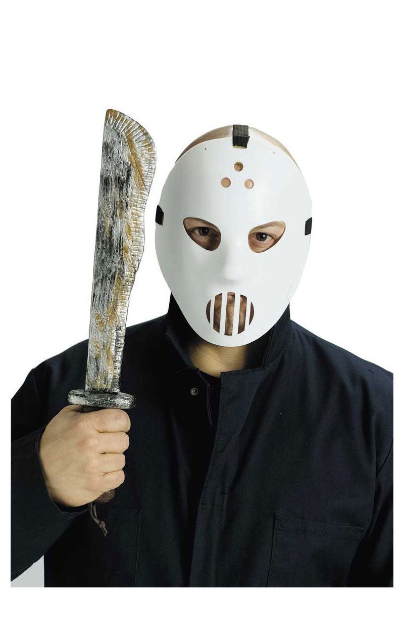 Hockey Mask & Machete Set - Joke.co.uk