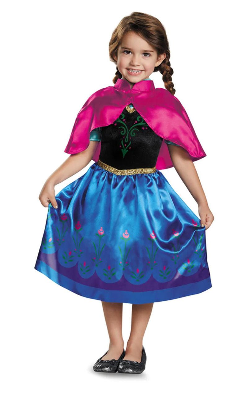 Kids Disney Anna Frozen 2 Travelling Costume - Joke.co.uk