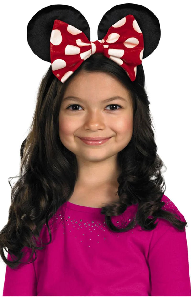 Kids Disney Minnie Mouse Ears Headband Accessory - Joke.co.uk