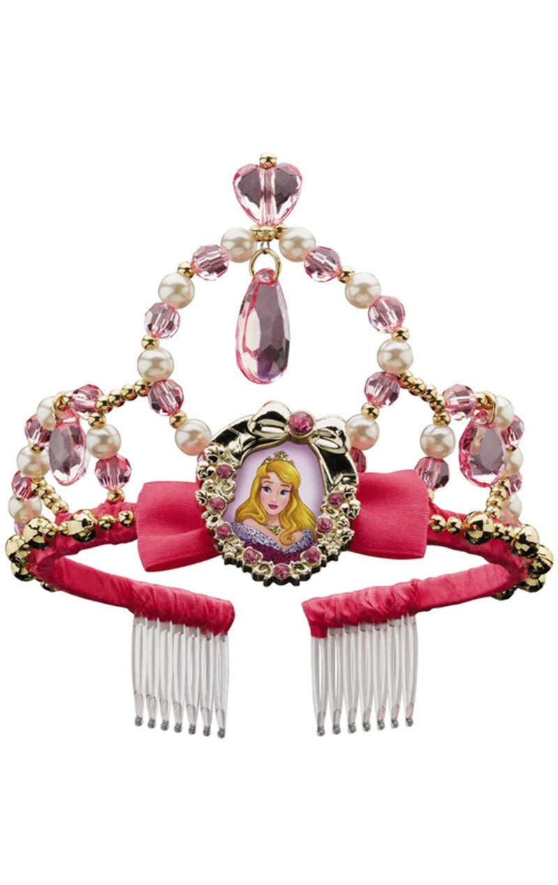 Kids Disney Sleeping Beauty Aurora Tiara Accessory - Joke.co.uk