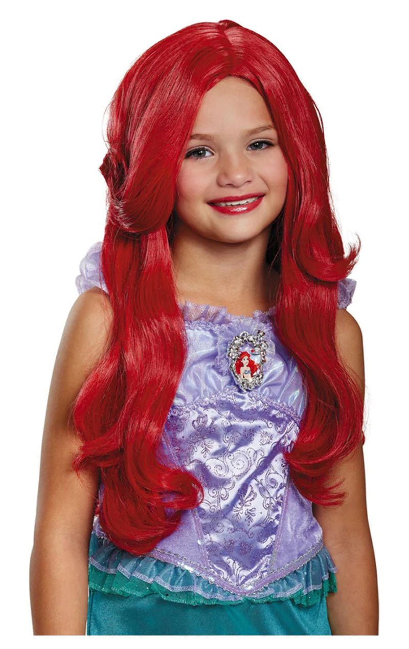 Kids Disney The Little Mermaid Ariel Deluxe Wig - Joke.co.uk