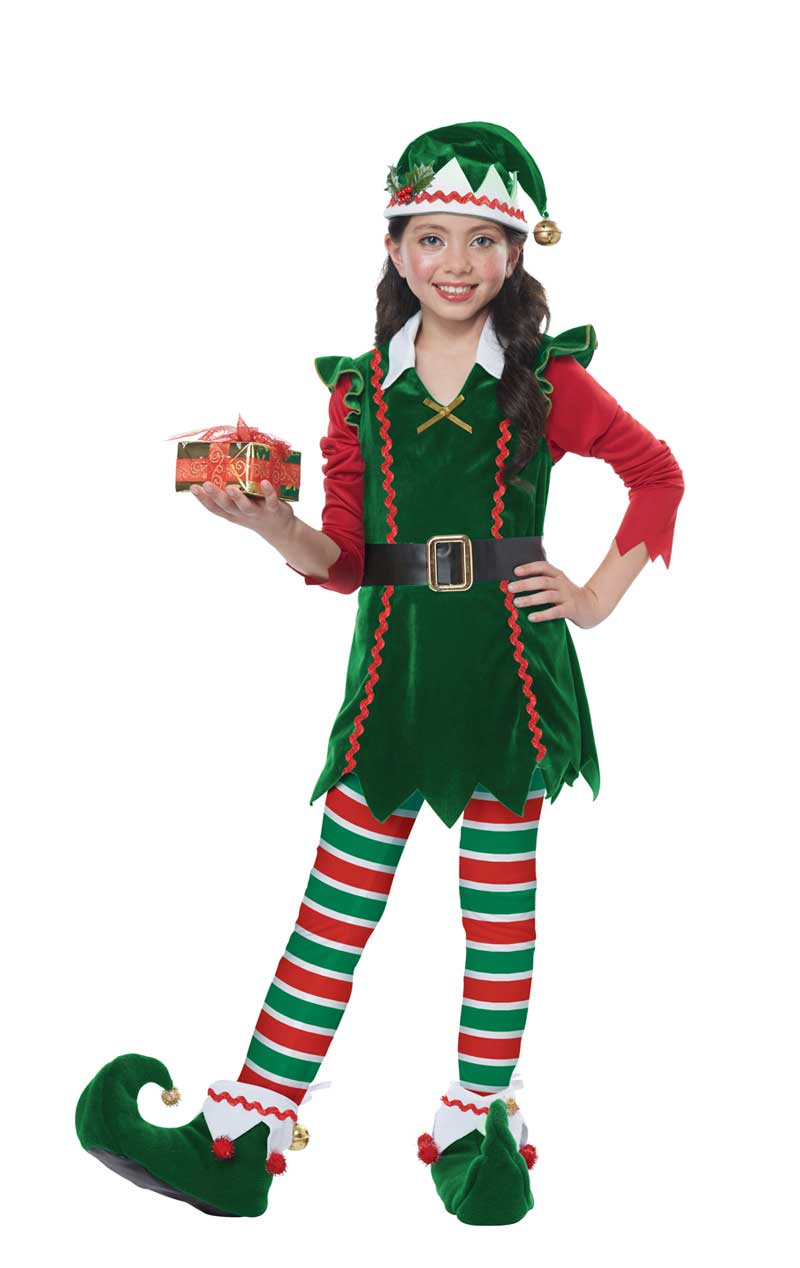 Kids Festive Elf Costume - Joke.co.uk