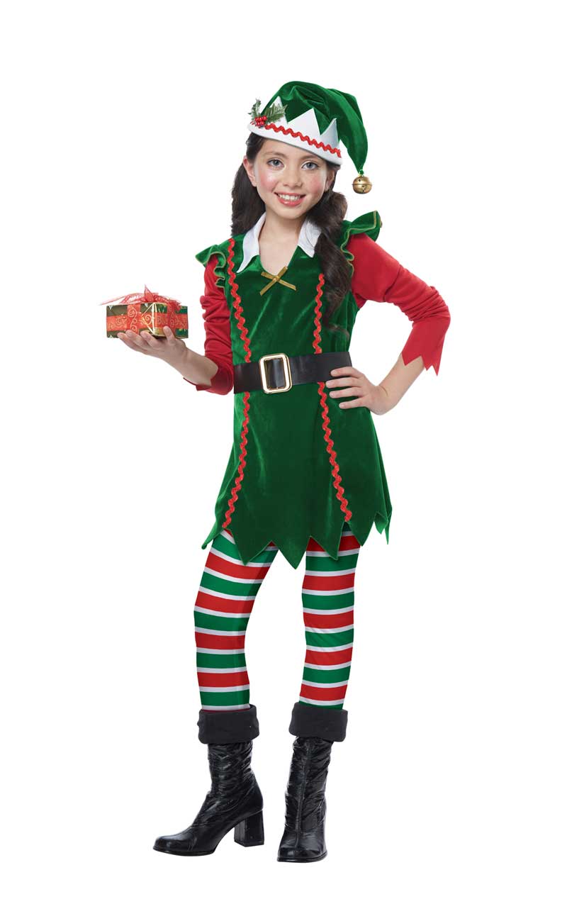 Kids Festive Elf Costume - Joke.co.uk