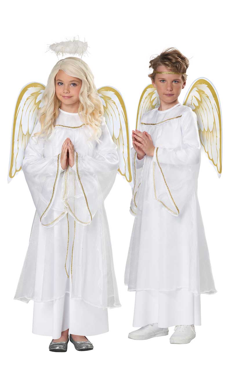 Kids Unisex Holiday Angel Costume - Joke.co.uk