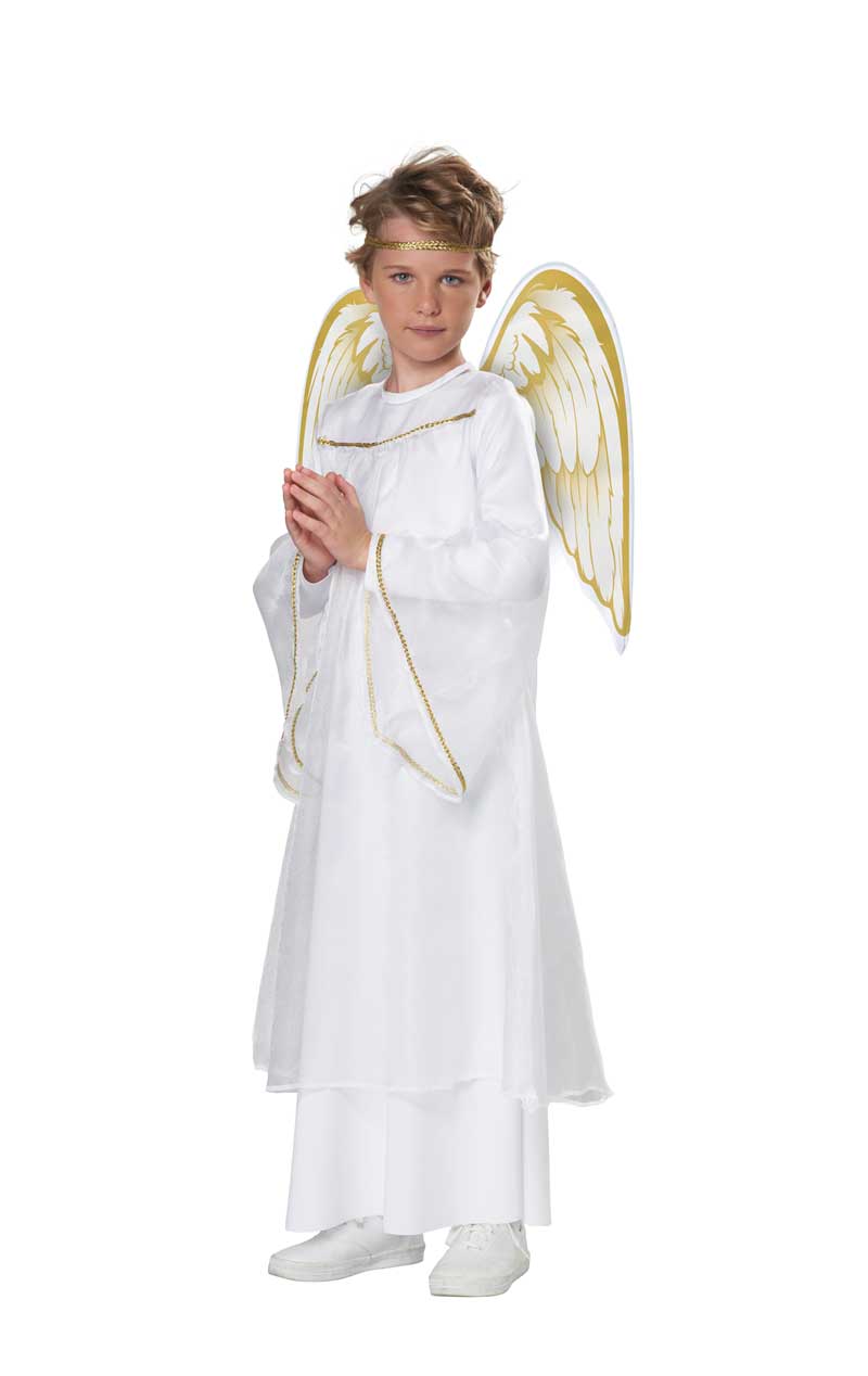 Kids Unisex Holiday Angel Costume - Joke.co.uk