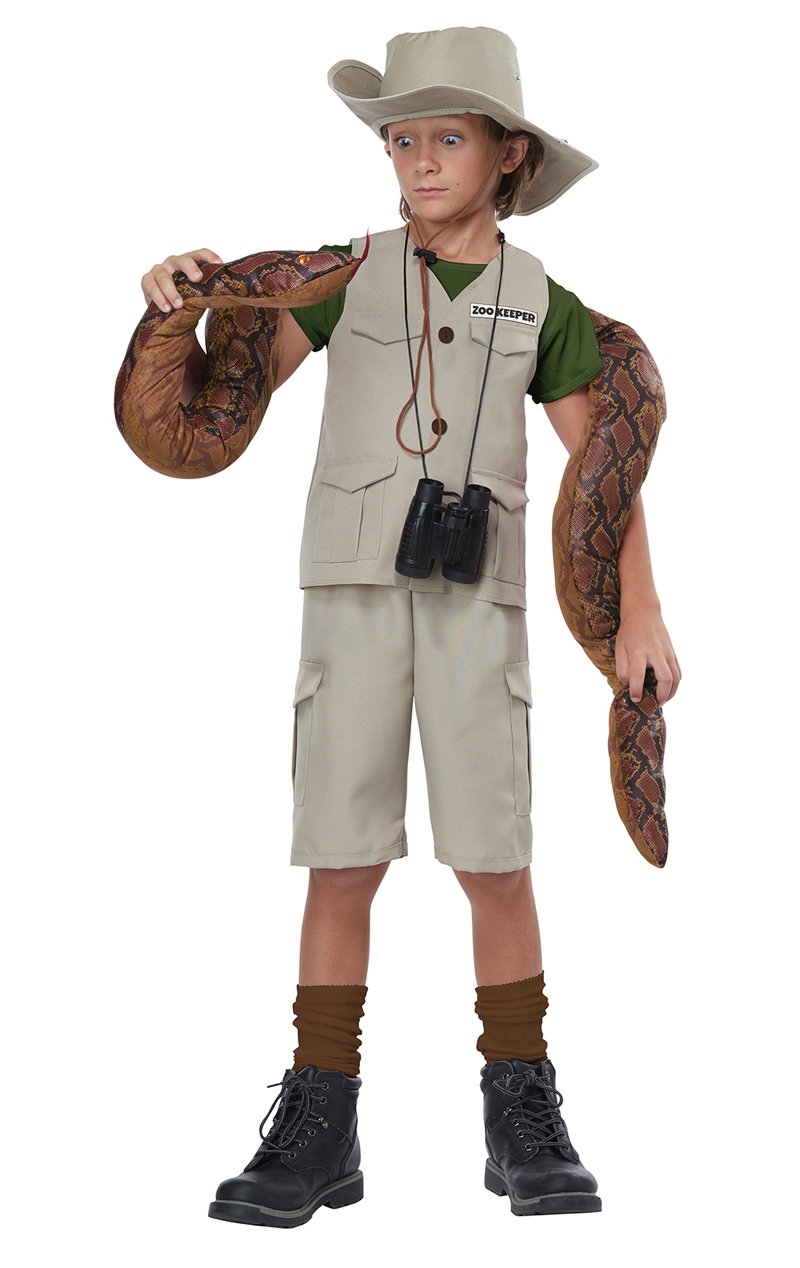 Kids Unisex Wild Life Expert Archaeologist Costume - Joke.co.uk