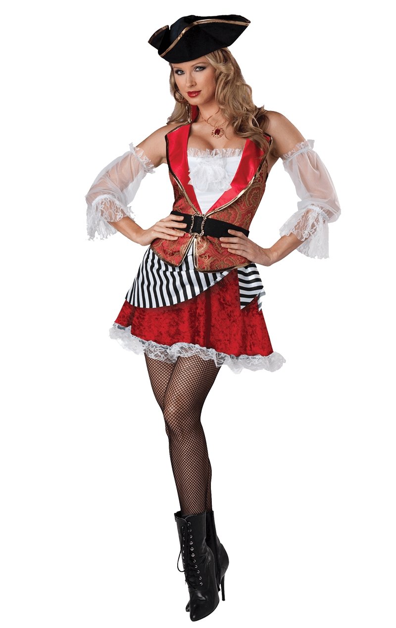 Ladies Pretty Pirate Costume - Joke.co.uk