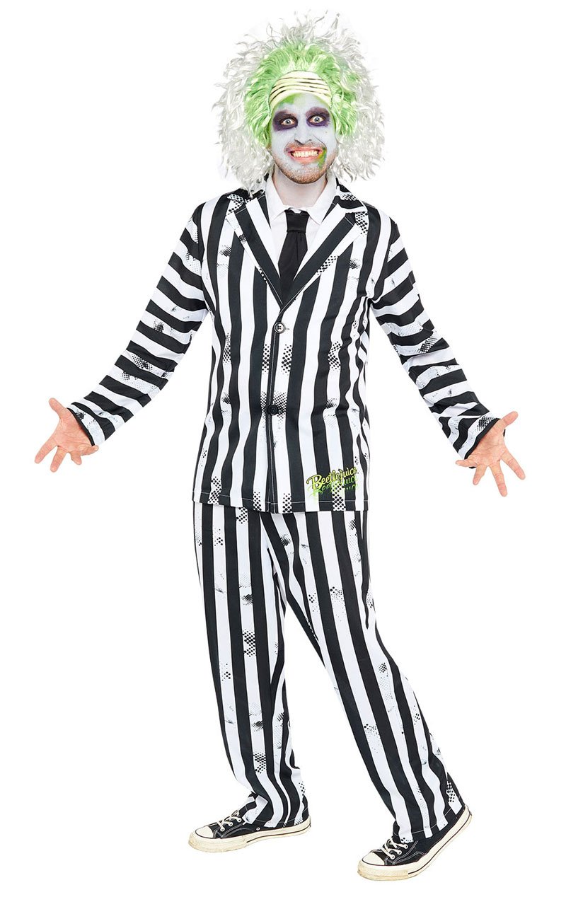 Mens Beetlejuice Costume - Joke.co.uk