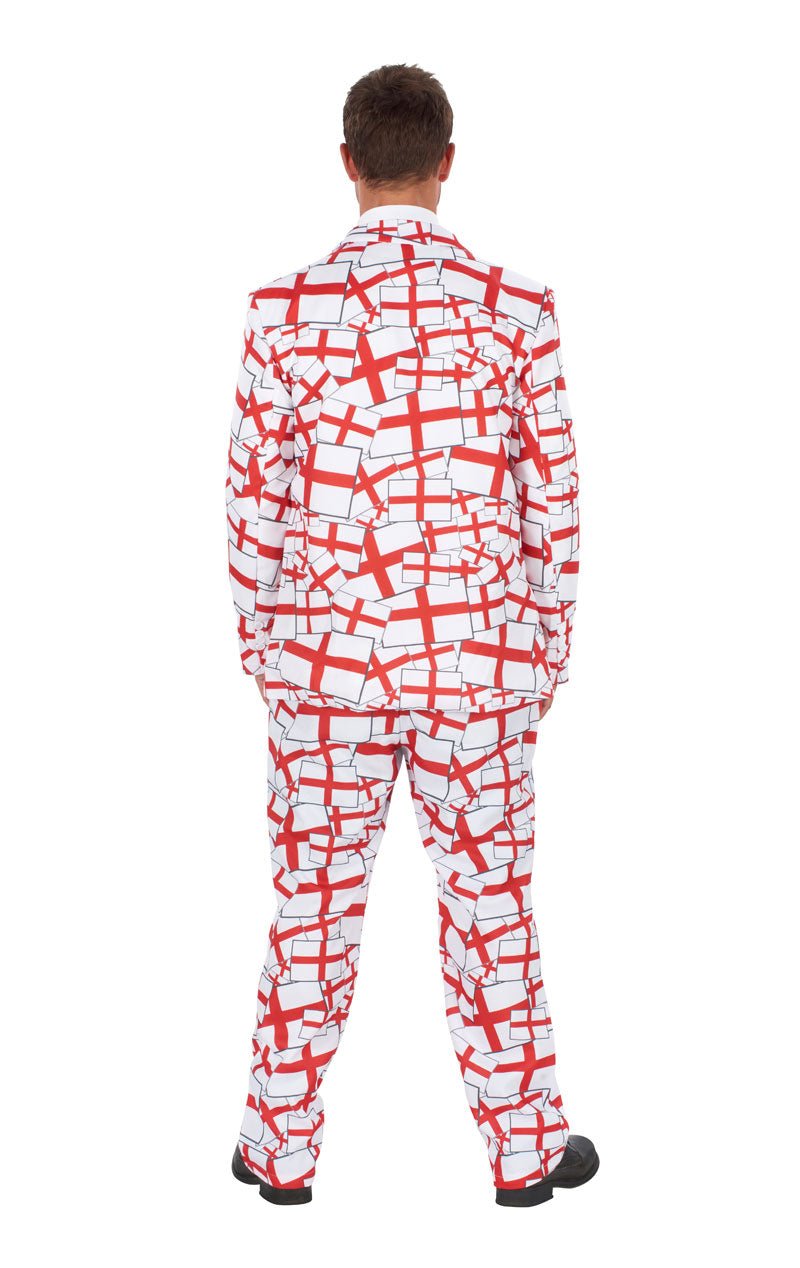 Mens St George England Flag Suit - Joke.co.uk