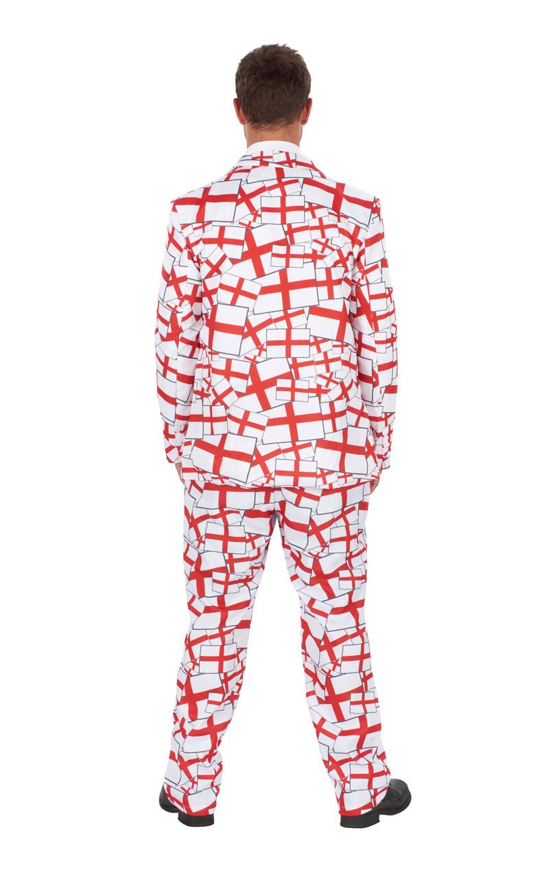 Mens St George England Flag Suit - Joke.co.uk