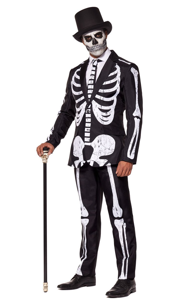 Mens SuitMeister Skeleton Grunge Suit - Joke.co.uk