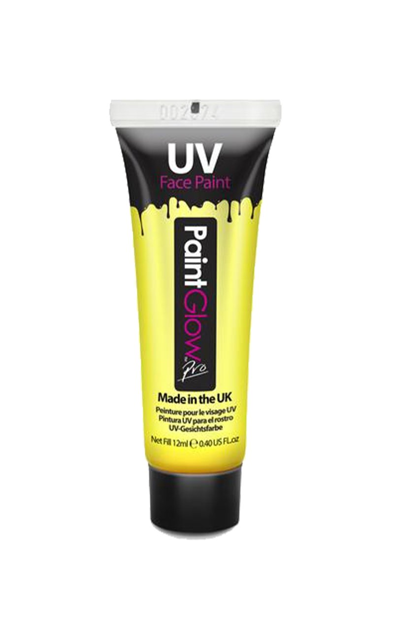 Neon Yellow UV Face and Body Paint - Joke.co.uk