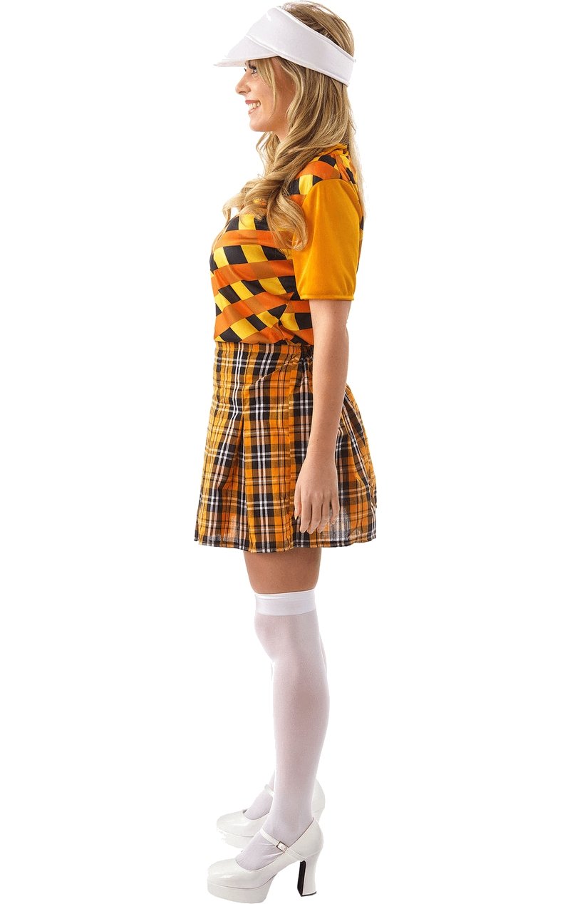 Orange and Black Female Golfer Costume - Joke.co.uk
