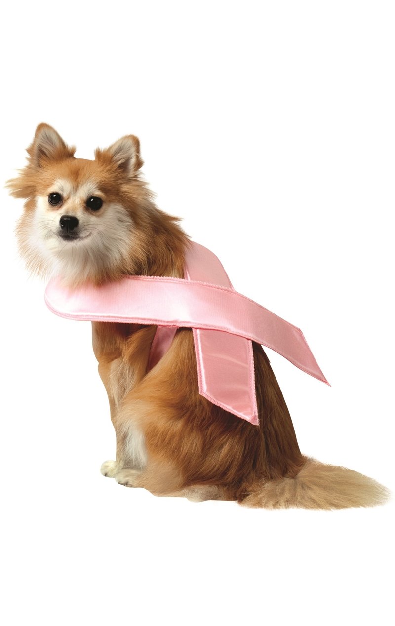 Pink Ribbon Dog Costume - Joke.co.uk