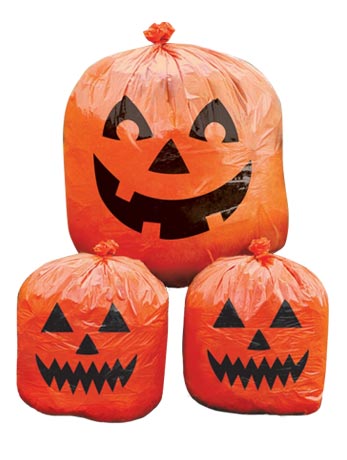 Pumpkin Bin Bags - Joke.co.uk