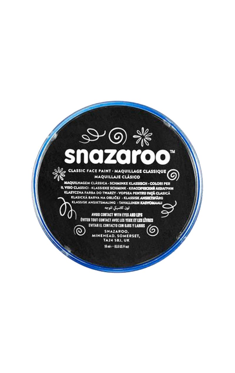Snazaroo Black Face Paint - Joke.co.uk