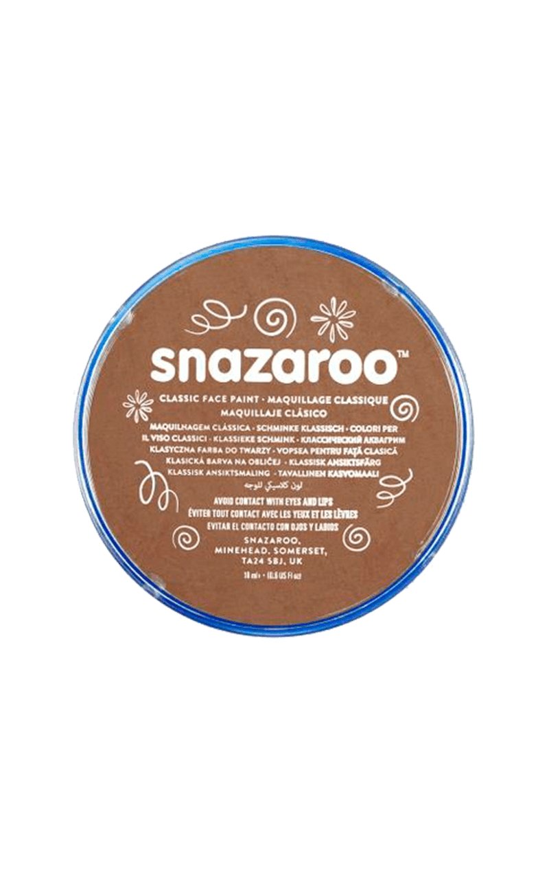Snazaroo Light Brown Face Paint - Joke.co.uk