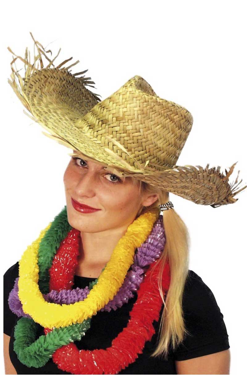 Straw Hawaiian Beachcomber Hat - Joke.co.uk
