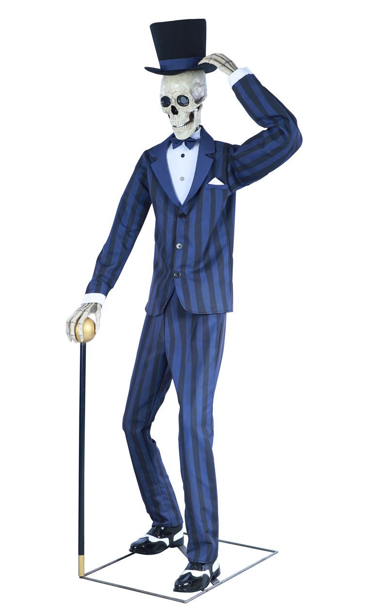 Suited Skeleton Animated Halloween Decoration - Joke.co.uk